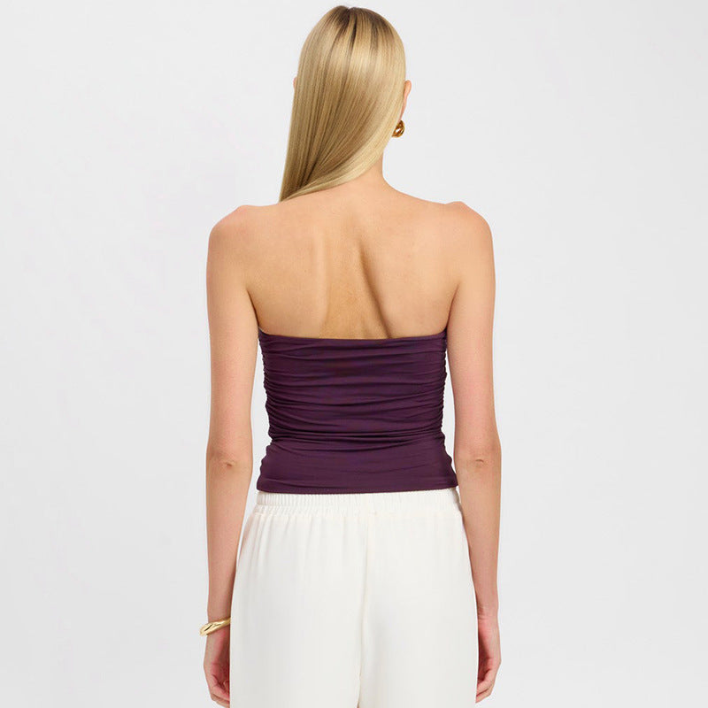 Narella – Strapless Top with Decorative Detail