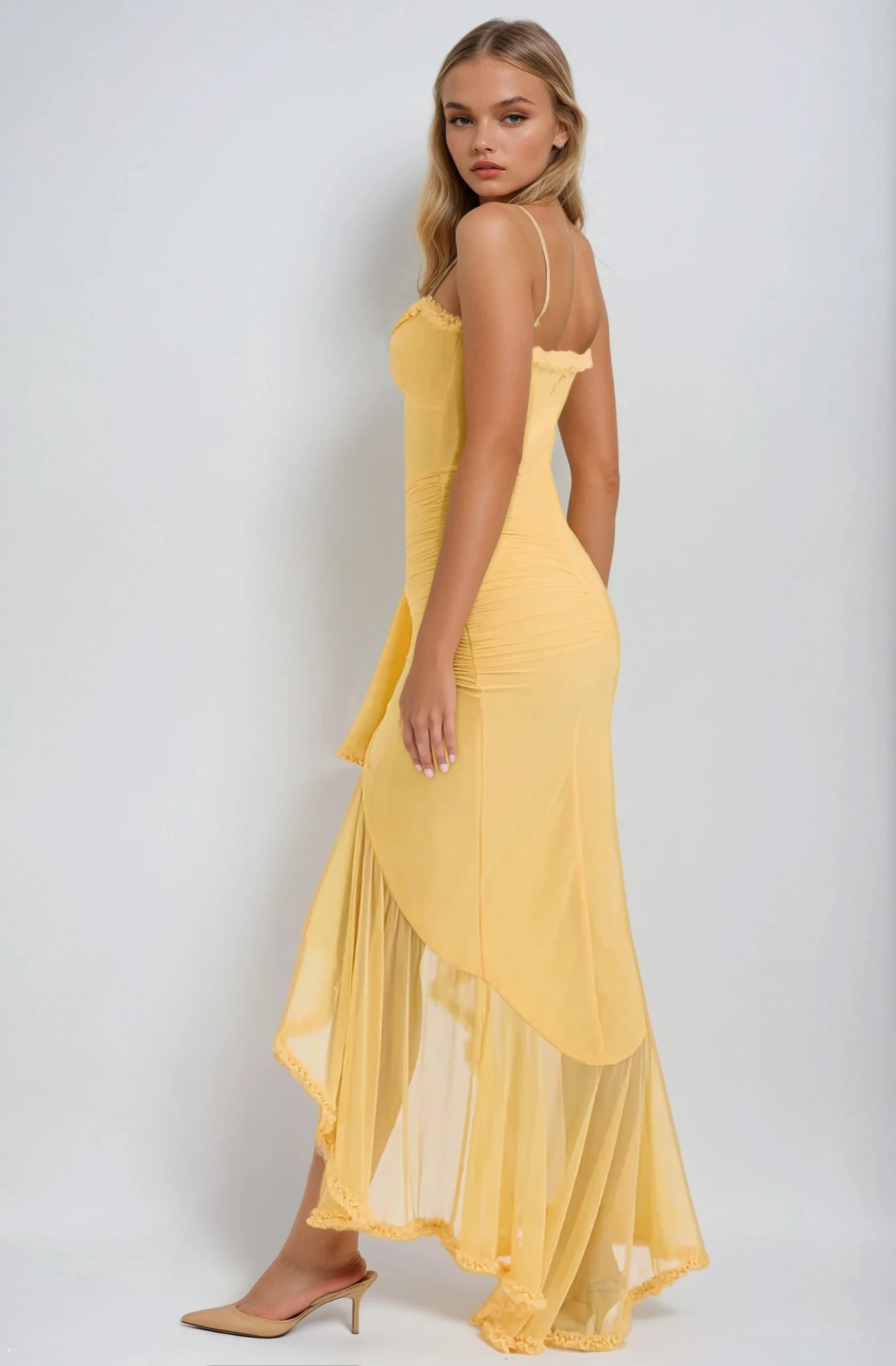Ruby | Charming Ruffled Gown