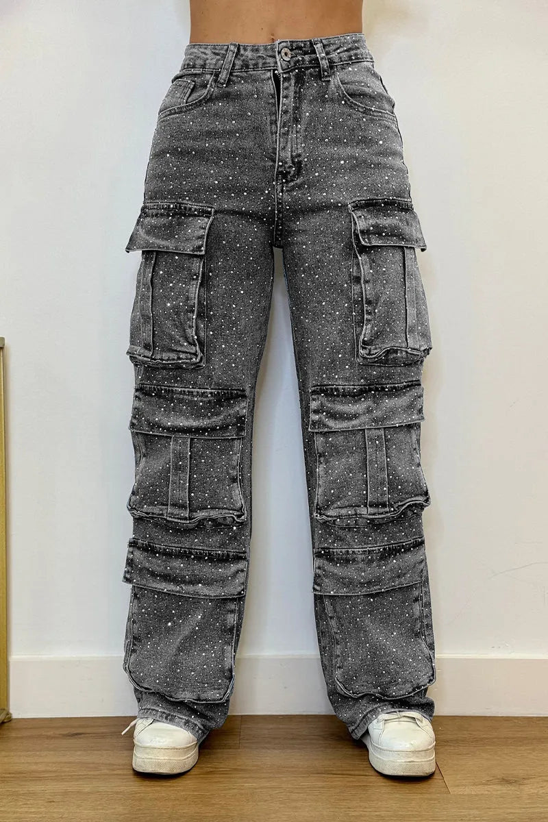 Cargo Glitter Jeans