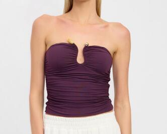 Narella – Strapless Top with Decorative Detail