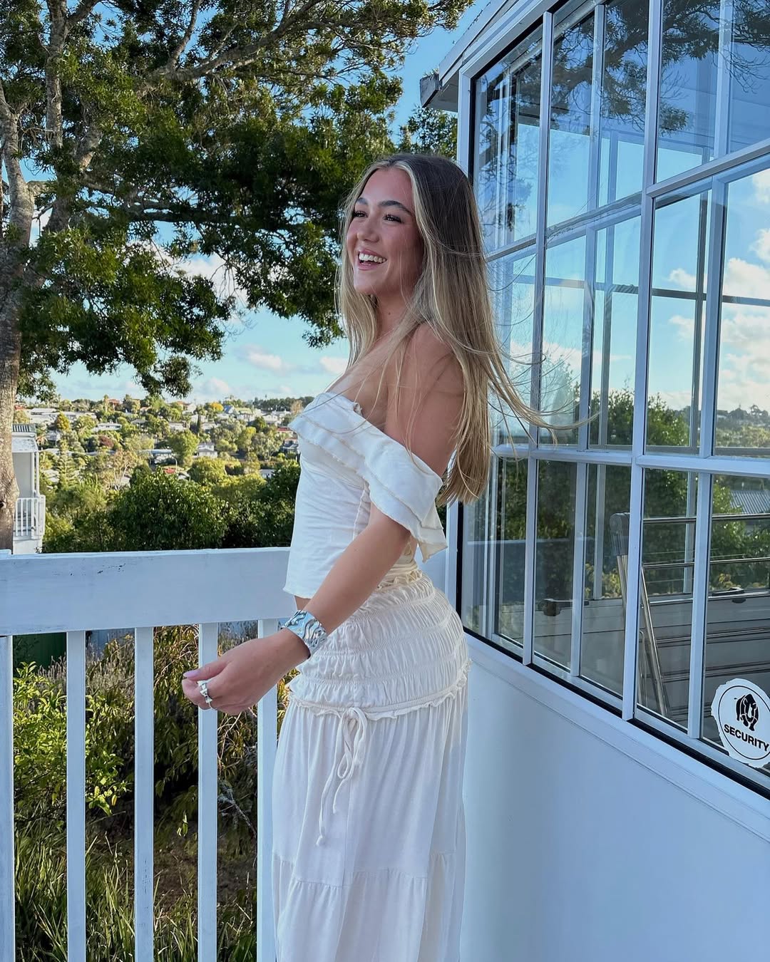 Paula | Ruffled Top with Maxi Skirt Boho Set