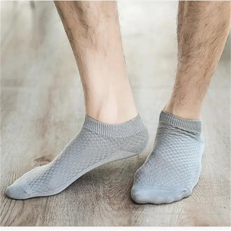 5x Men’s Bamboo Fiber Socks – No Odor, No Slip, All Comfort