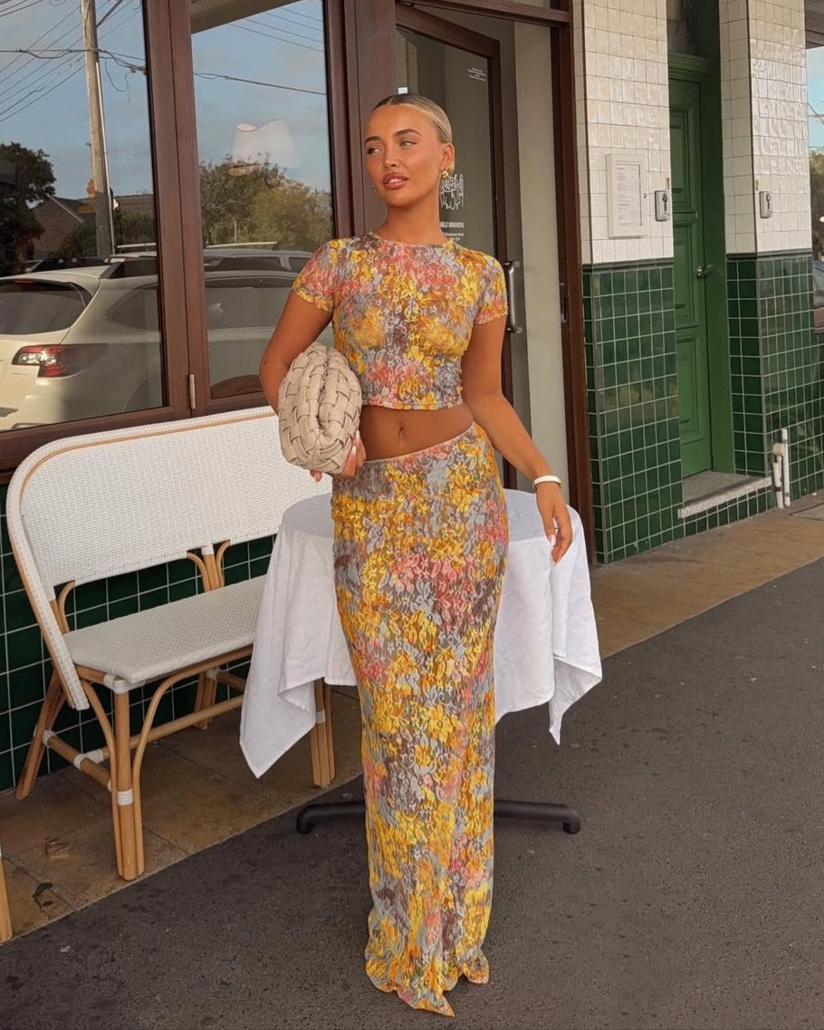 Amaris | Floral Print Two Piece Set