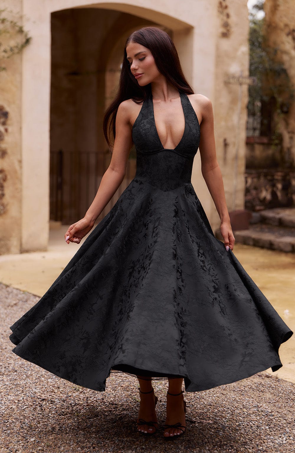 Esmeralda | Halter Sleeveless Dress