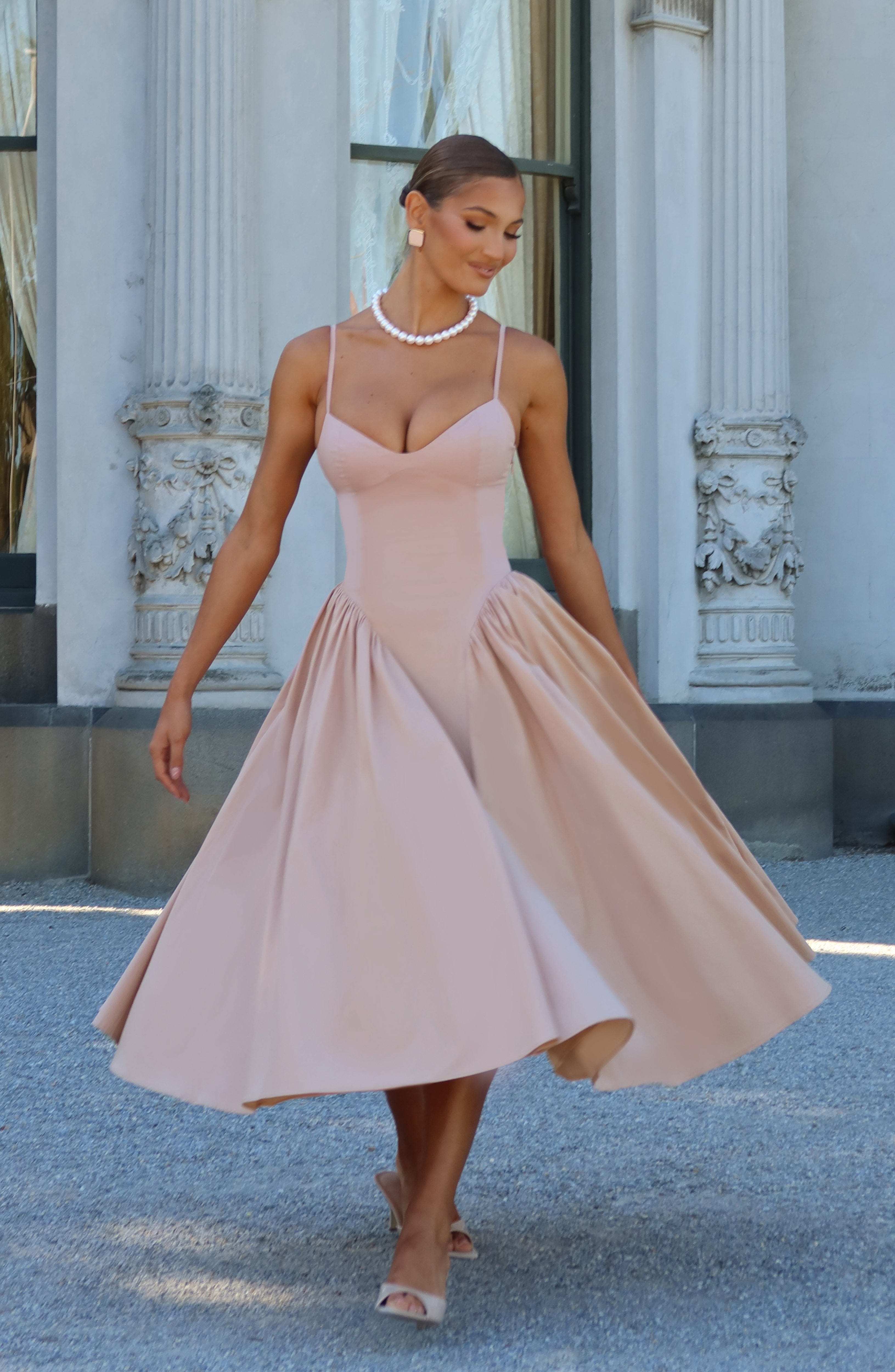 Waist Snatching Midi Dress