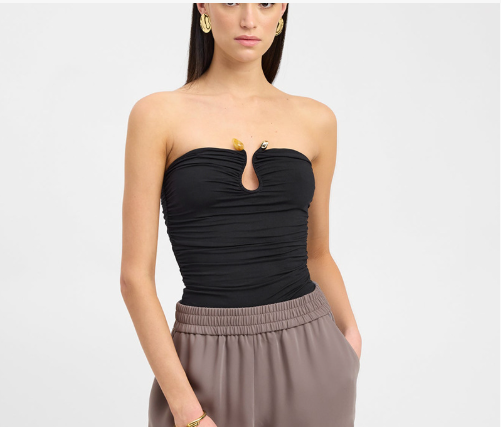 Narella – Strapless Top with Decorative Detail