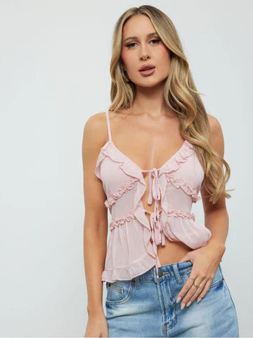 Melany – Playful Ruffle Top